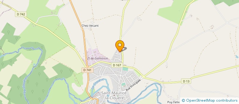 localisation de l'entreprise MADAME BENEDICTE RIMBERT  SAINT-MAURICE-LA-CLOUERE