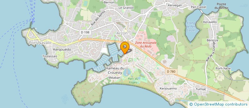 localisation de l'entreprise MADAME BENEDICTE RIVAL à ARZON