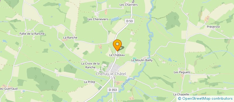 localisation de l'entreprise MADAME BENEDICTE RIVES à CHENAY-LE-CHATEL