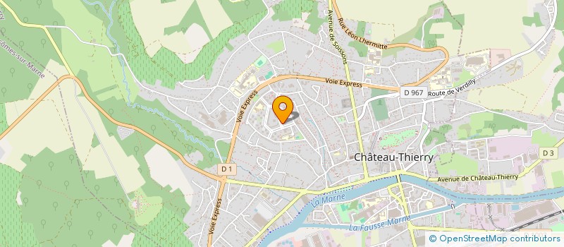 localisation de l'entreprise MADAME BENEDICTE ROY à CHATEAU-THIERRY