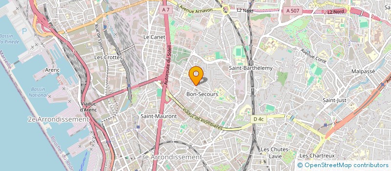 localisation de l'entreprise MADAME BENEDICTE RUFFAT à MARSEILLE