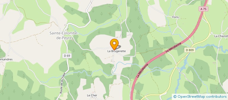 localisation de l'entreprise MADAME BENEDICTE SALLES  PEYRE EN AUBRAC