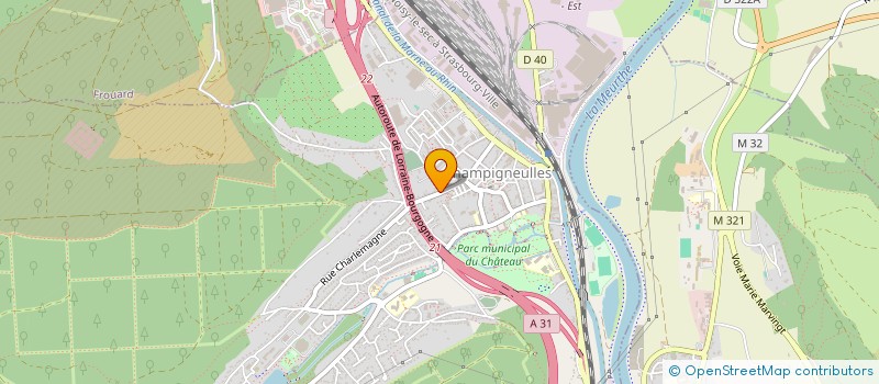 localisation de l'entreprise MADAME BENEDICTE SAUTREY  CHAMPIGNEULLES