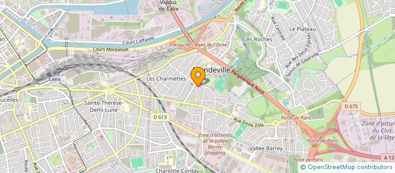 localisation de l'entreprise MADAME BENEDICTE SICOT  MONDEVILLE