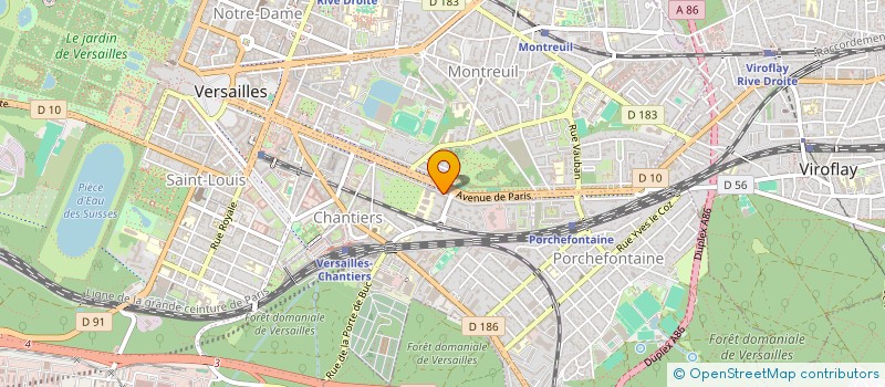 localisation de l'entreprise MADAME BENEDICTE SIMON à VERSAILLES