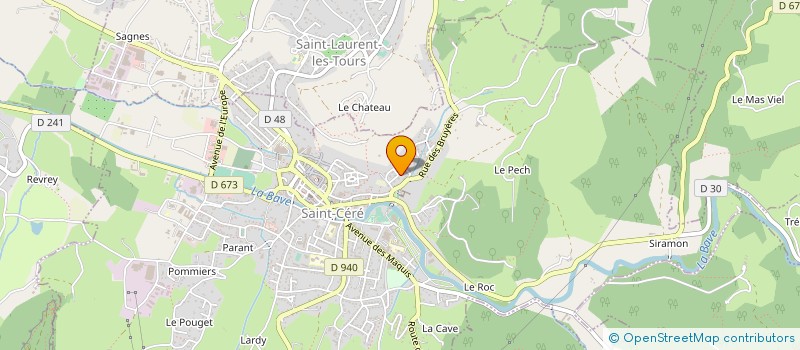 localisation de l'entreprise MADAME BENEDICTE TAHAY  SAINT-CERE