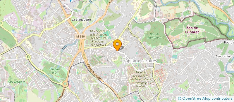 localisation de l'entreprise MADAME BENEDICTE THERET à MONTPELLIER