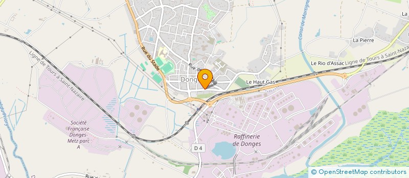 localisation de l'entreprise MADAME BENEDICTE THOMAS  DONGES