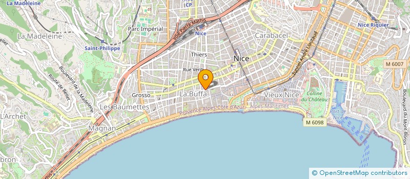 localisation de l'entreprise MADAME BENEDICTE THOMAS  NICE