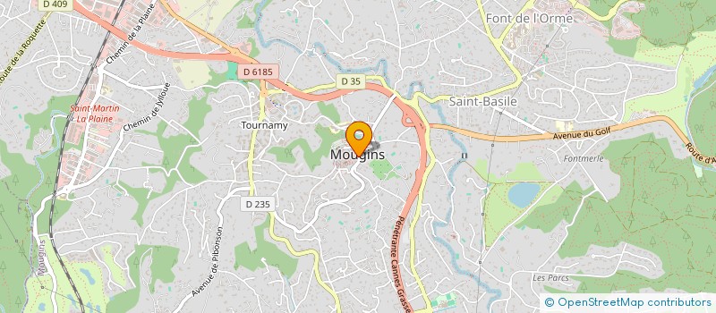 localisation de l'entreprise MADAME BENEDICTE TIRARD  MOUGINS