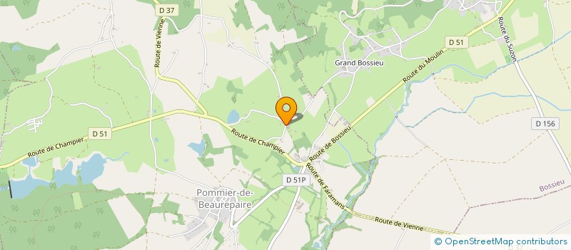 localisation de l'entreprise MADAME BENEDICTE TOMASINI  POMMIER-DE-BEAUREPAIRE