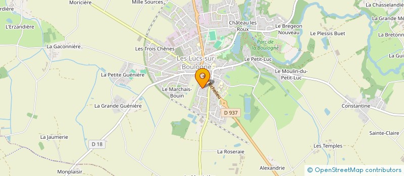 localisation de l'entreprise MADAME BENEDICTE TREMOUREUX à LES LUCS-SUR-BOULOGNE