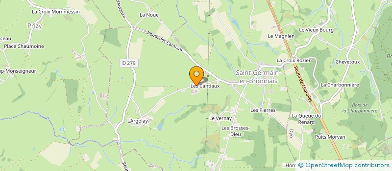 localisation de l'entreprise MADAME BENEDICTE VAIZAND  SAINT-GERMAIN-EN-BRIONNAIS