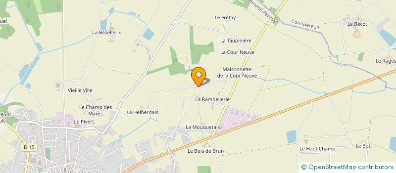 localisation de l'entreprise MADAME BENEDICTE VALLET à GUEMENE-PENFAO