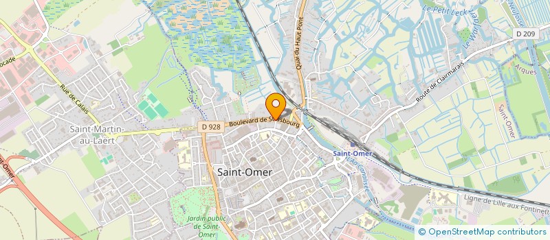 localisation de l'entreprise MADAME BENEDICTE VANDENBOSSCHE  SAINT-OMER