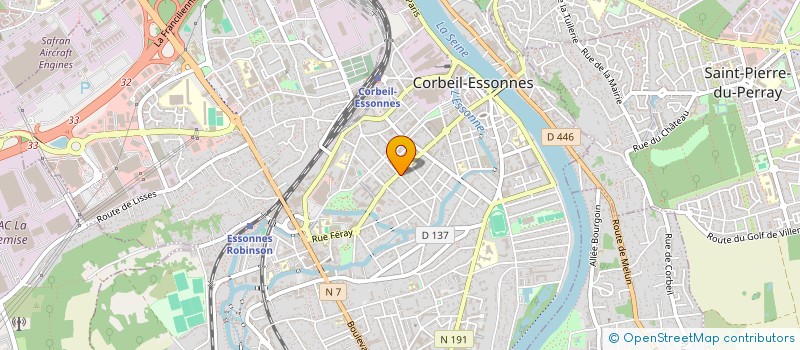 localisation de l'entreprise MADAME BENEDICTE VERBRUGGE à CORBEIL-ESSONNES