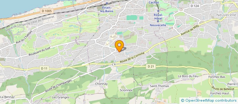 localisation de l'entreprise MADAME BENEDICTE VESIN  EVIAN-LES-BAINS