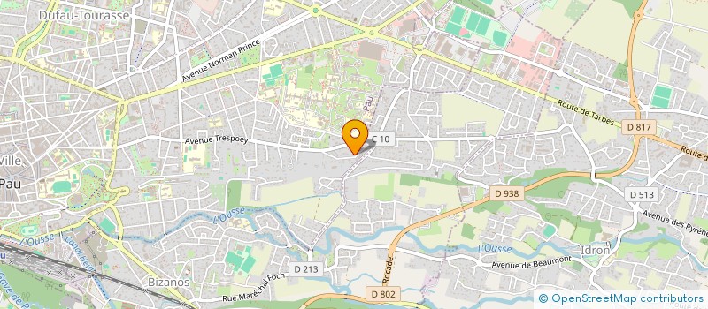 localisation de l'entreprise MADAME BENEDICTE VIDAL à PAU