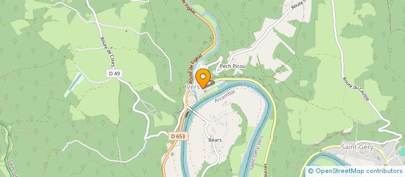 localisation de l'entreprise MADAME BENEDICTE VINEL  CABRERETS