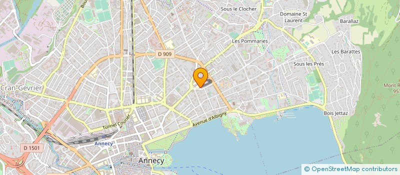 localisation de l'entreprise MADAME BENEDICTE WINDSOR à ANNECY