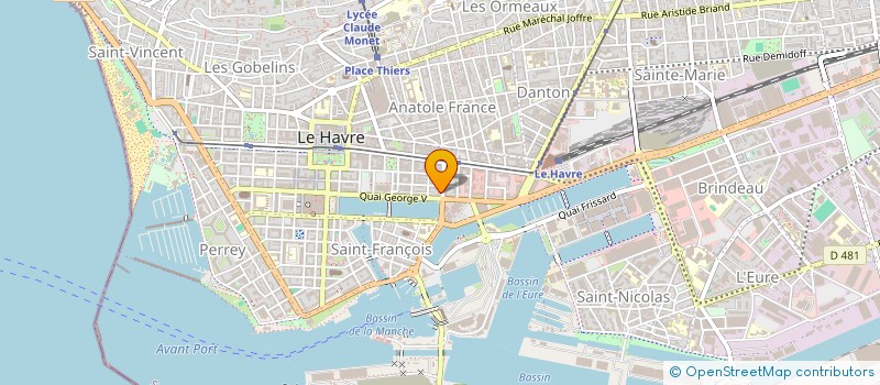 localisation de l'entreprise MADAME BENEDICTE YSNEL  LE HAVRE