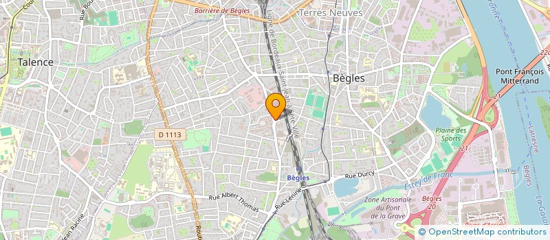 localisation de l'entreprise MADAME BENJAMIN CHAUVIERE  BEGLES