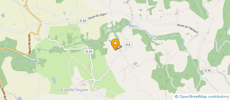 localisation de l'entreprise MADAME BENJAMIN FREDON  LACAPELLE-SEGALAR