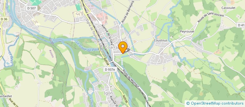 localisation de l'entreprise MADAME BENJAMIN MOREL  COARRAZE