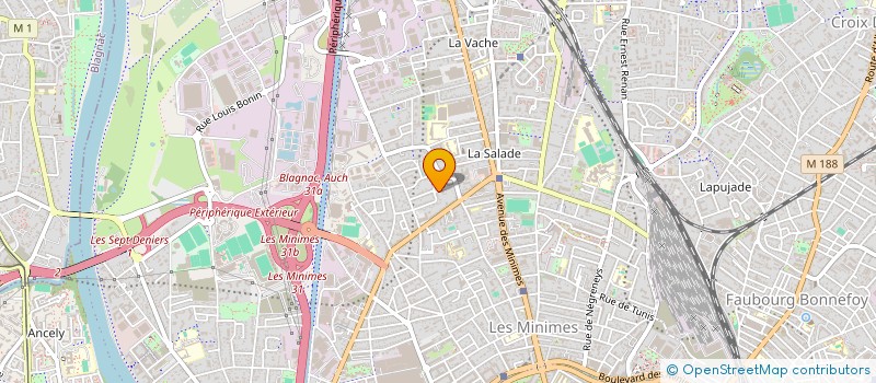 localisation de l'entreprise MADAME BENJAMIN TOURAINE à TOULOUSE