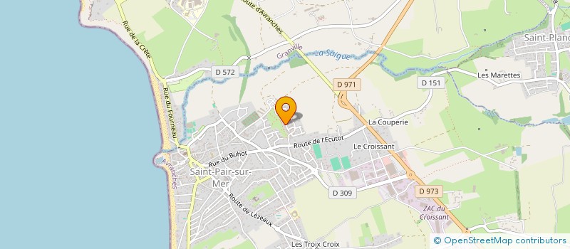 localisation de l'entreprise MADAME BENJAMINE ALSATE à SAINT-PAIR-SUR-MER