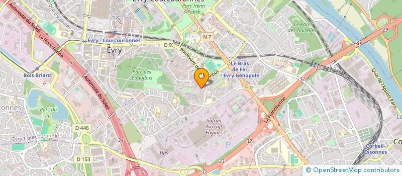 localisation de l'entreprise MADAME BENJORICA MATOKO  EVRY-COURCOURONNES