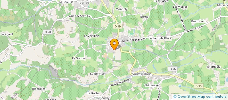 localisation de l'entreprise MADAME BENOIT VIORNERY à SAINT-ETIENNE-LA-VARENNE