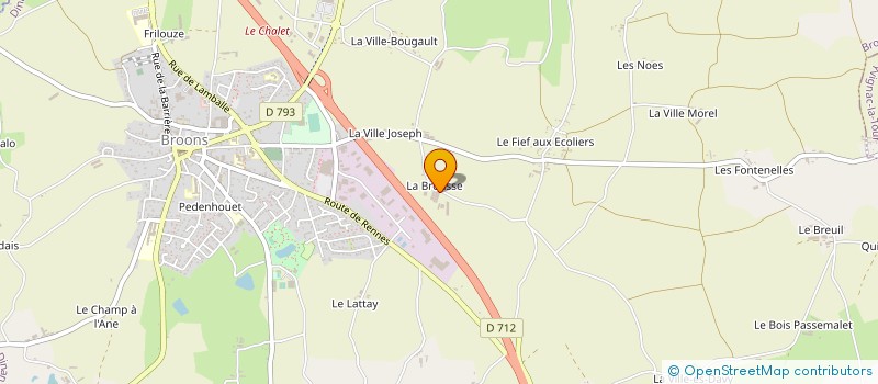 localisation de l'entreprise MADAME BENOITE DUBA à LANRELAS