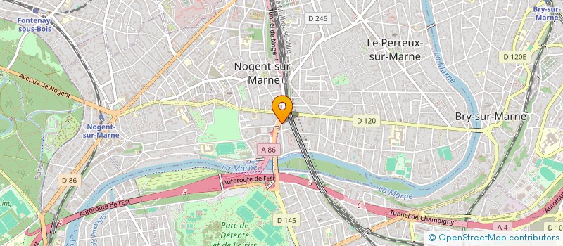 localisation de l'entreprise MADAME BENVINDA GONCALVES DAS NEVES  NOGENT-SUR-MARNE