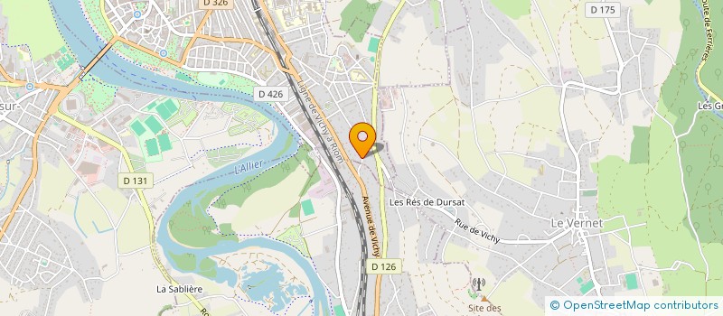 localisation de l'entreprise MADAME BERANGERE BOUFFET à VICHY
