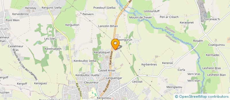 localisation de l'entreprise MADAME BERANGERE CLIN  LESNEVEN