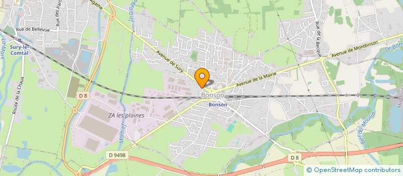 localisation de l'entreprise MADAME BERANGERE DAVID  BONSON