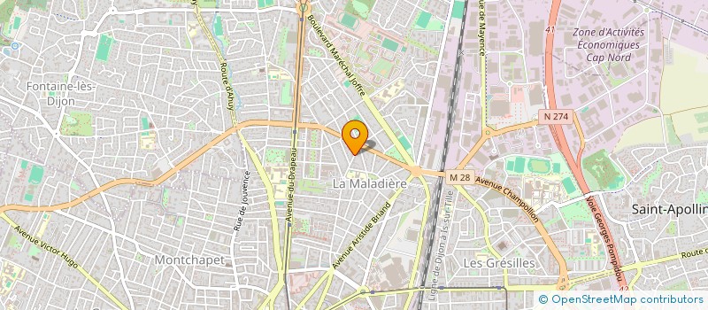localisation de l'entreprise MADAME BERANGERE DE CRECY à DIJON