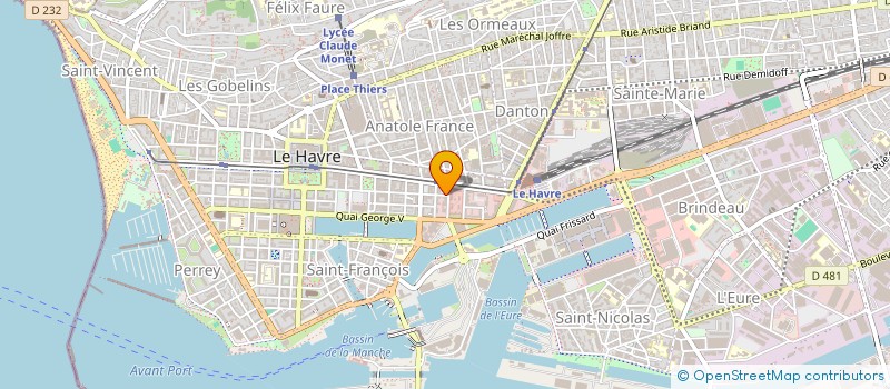 localisation de l'entreprise MADAME BERANGERE DELAUNAY  LE HAVRE