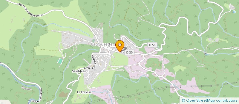 localisation de l'entreprise MADAME BERANGERE DETOLSAN  LACROUZETTE