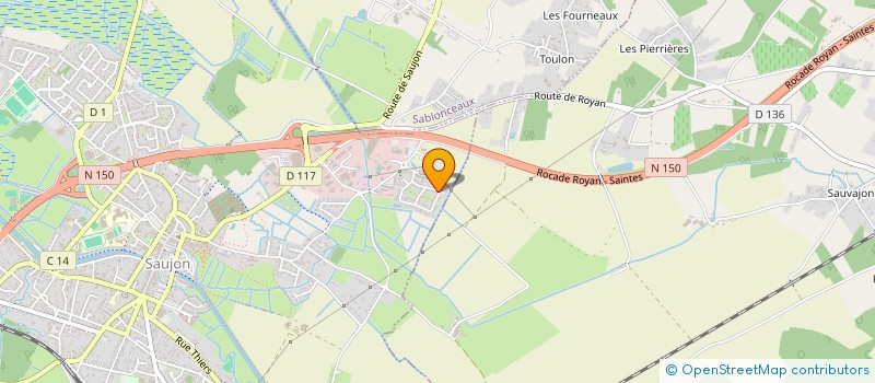 localisation de l'entreprise MADAME BERANGERE DOMENGE  SAUJON