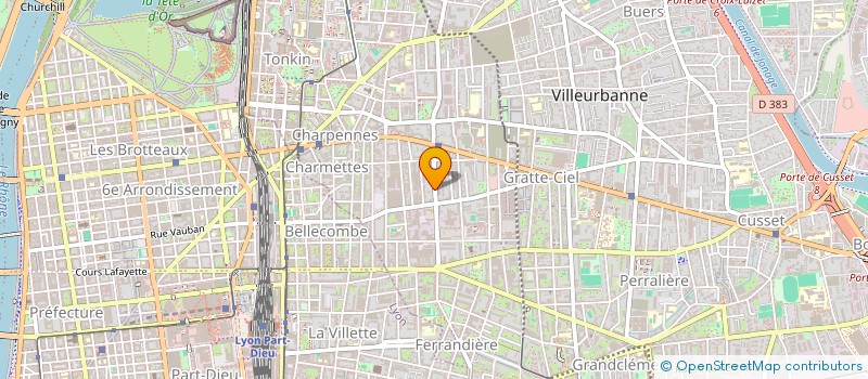 localisation de l'entreprise MADAME BERANGERE GACHE  VILLEURBANNE