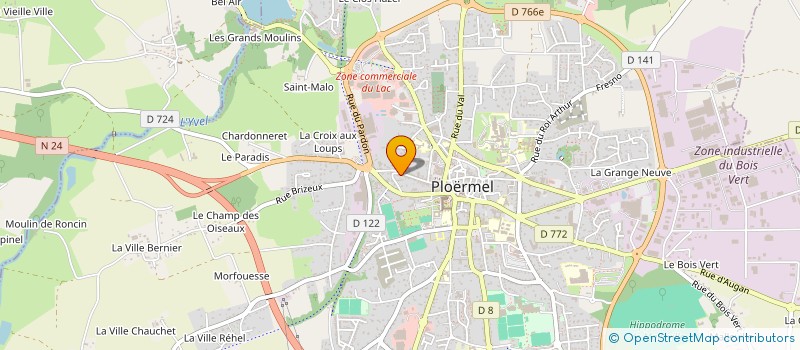 localisation de l'entreprise MADAME BERANGERE LEBLANC  PLOERMEL