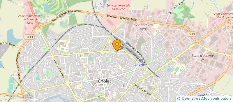 localisation de l'entreprise MADAME BERANGERE LEDAIRE à CHOLET