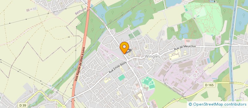 localisation de l'entreprise MADAME BERANGERE MAILLARD  WINGLES
