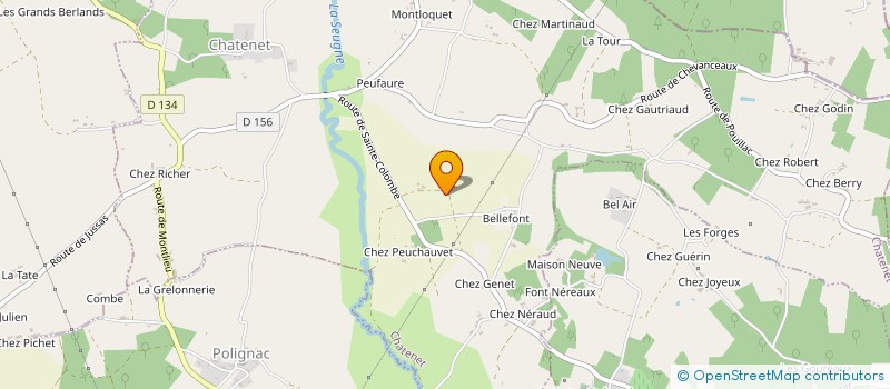 localisation de l'entreprise MADAME BERANGERE MALHOMME à CHATENET