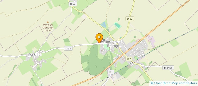 localisation de l'entreprise MADAME BERANGERE MARCHIENNES  GOUY-EN-ARTOIS