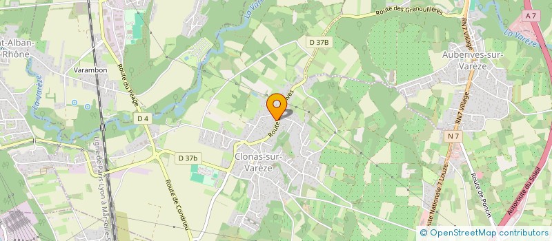 localisation de l'entreprise MADAME BERANGERE MARTHOUD  CLONAS-SUR-VAREZE