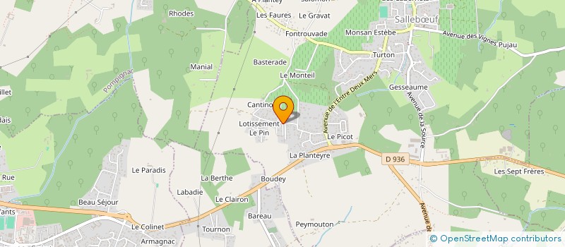 localisation de l'entreprise MADAME BERANGERE MICHEL  SALLEBUF