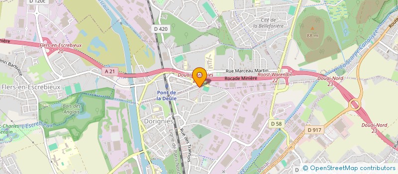 localisation de l'entreprise MADAME BERANGERE OMENTE à DOUAI